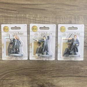 Warner Bros. Harry Potter Trio Figurine Set - Black and Gray